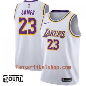 NBA Los Angeles Lakers Trikot Lebron James 23 2018-19 Nike Weiß Swingman - Kinder